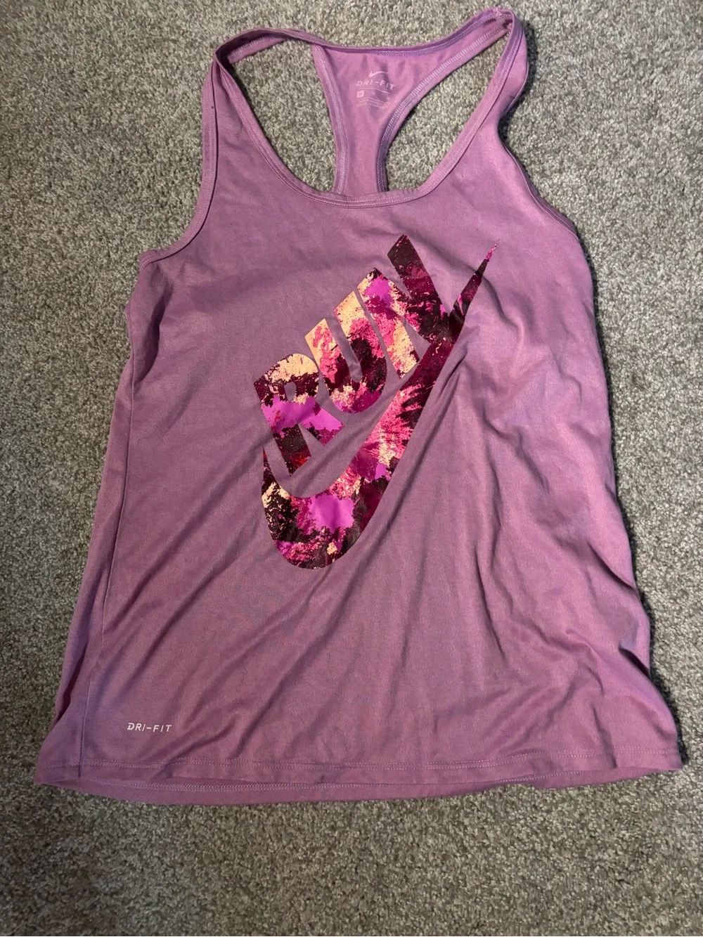 Nike Women's Purple Racerback Dri-FIT Tank